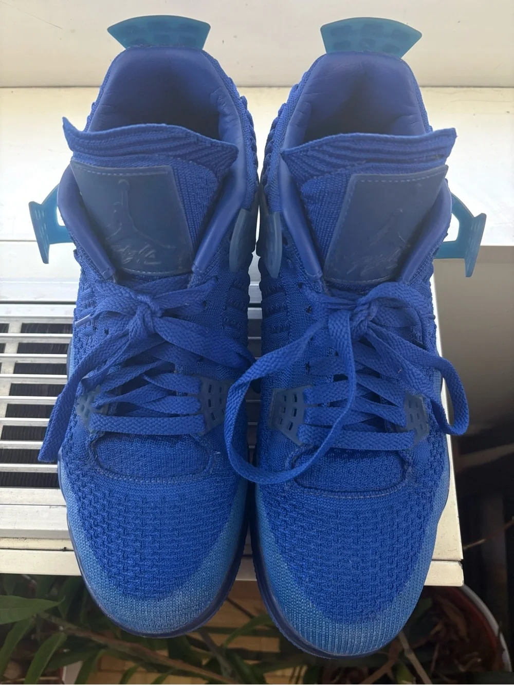 Nike 2019 Limited Air Jordan 4 Retro Flyknit Hyper Royal Men’s Size 10 Like New